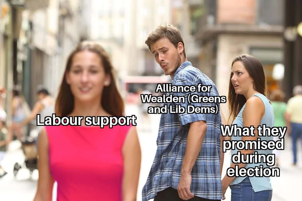 Graphic illustrating levels of local support referenced in the post’s commentary on the Labour Government’s housing figures.